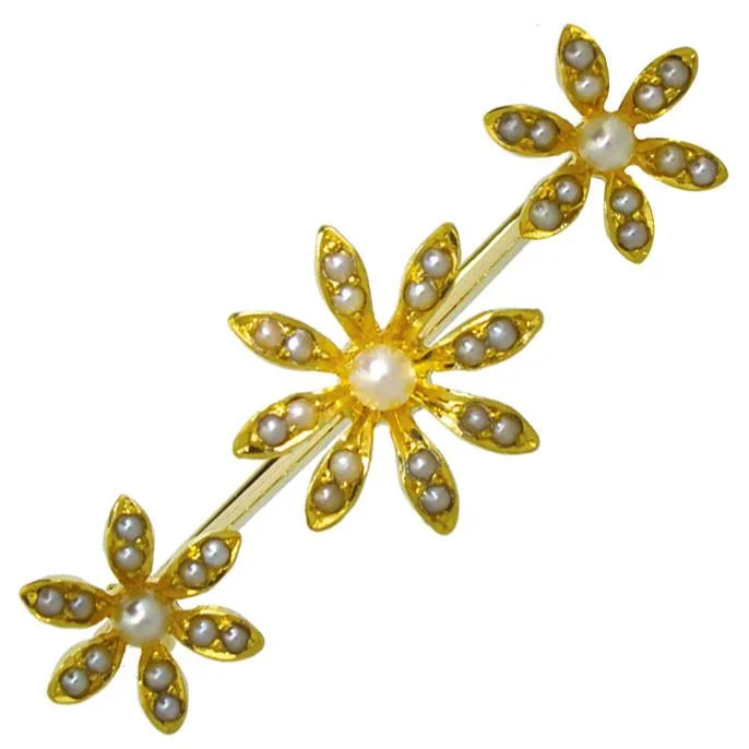 Pearl Flower Brooch