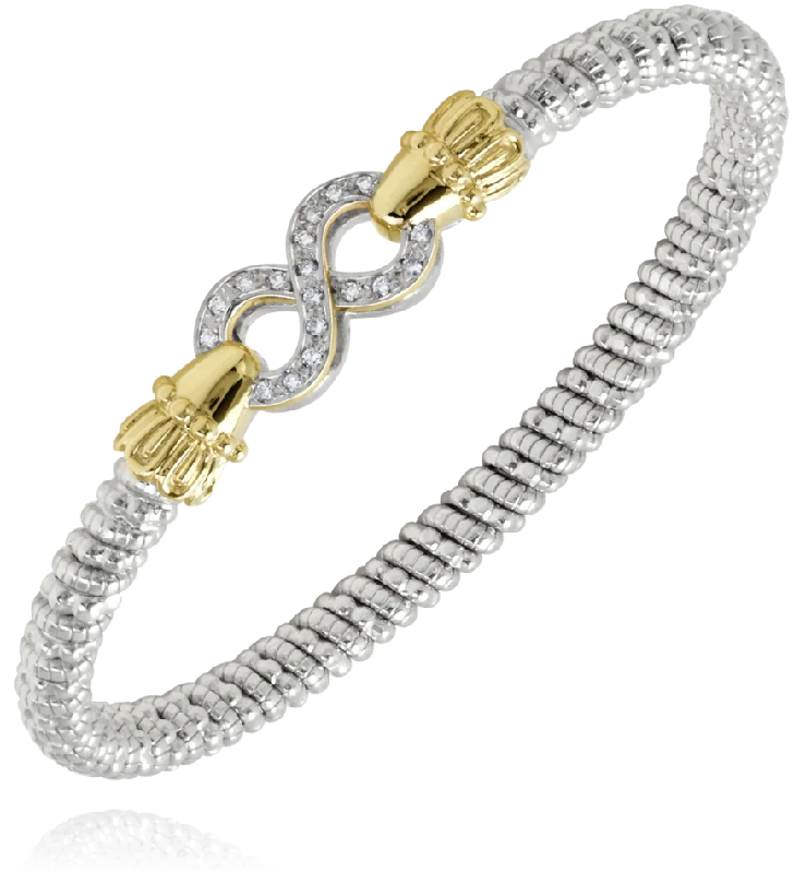 Vahan - 14K Gold & Sterling Silver Diamond Bracelet