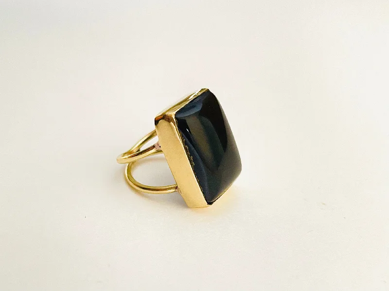 SALE Square  Onyx Ring