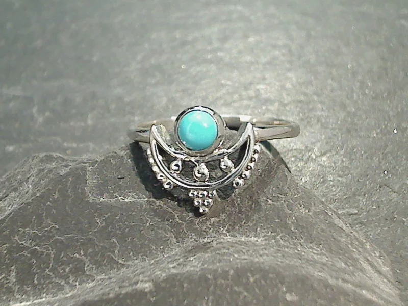 Size 7.25 Turquoise, Sterling Silver Ring