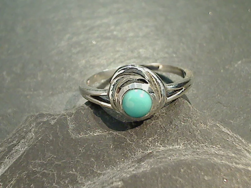 Size 7 Turquoise, Sterling Silver Ring