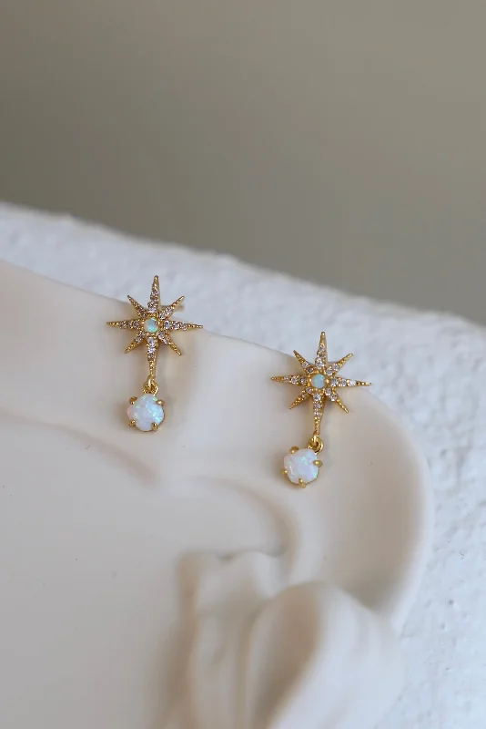 CELESTIAL OPAL STUD EARRINGS