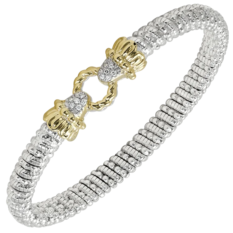 Vahan - 14K Gold & Sterling Silver Diamond Bracelet