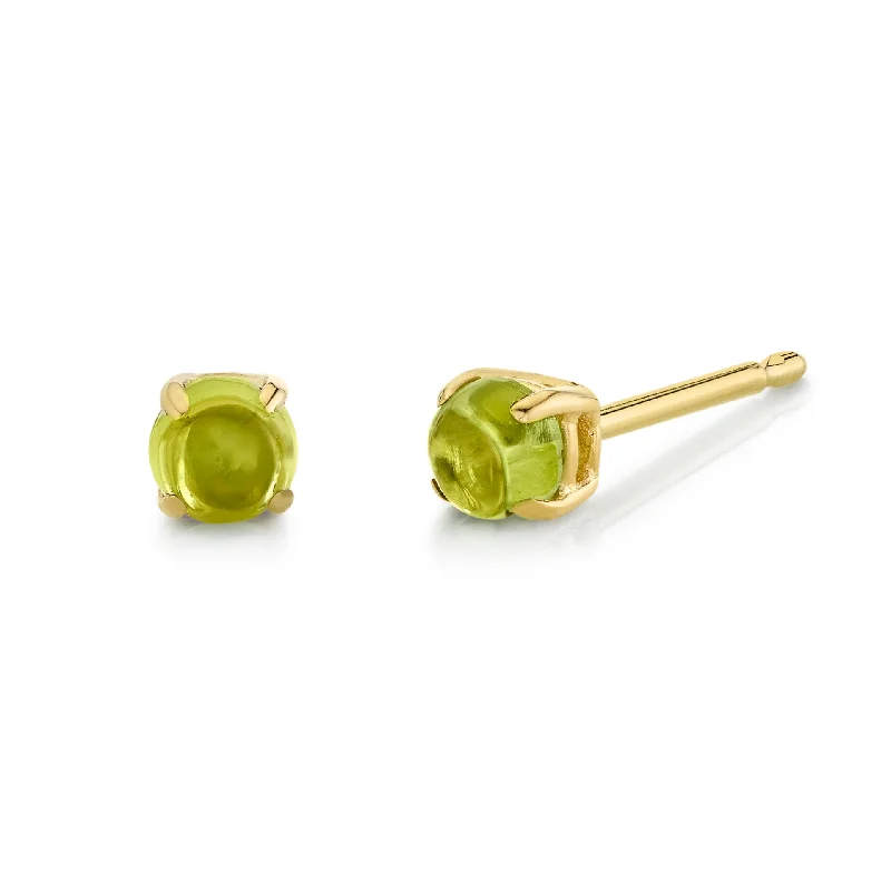 Baby Cab Studs - Peridot