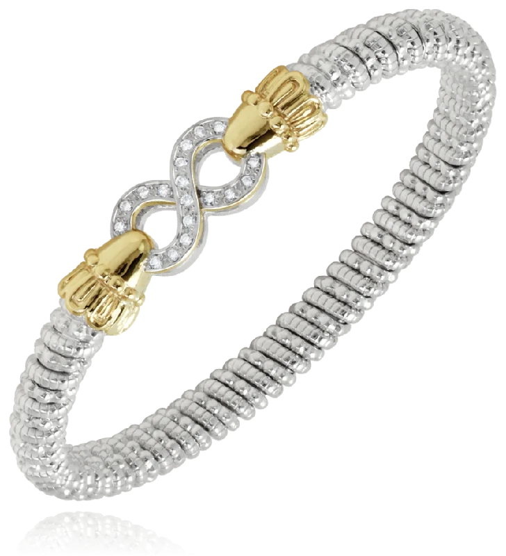 Vahan - 14K Gold & Sterling Silver Diamond Bracelet