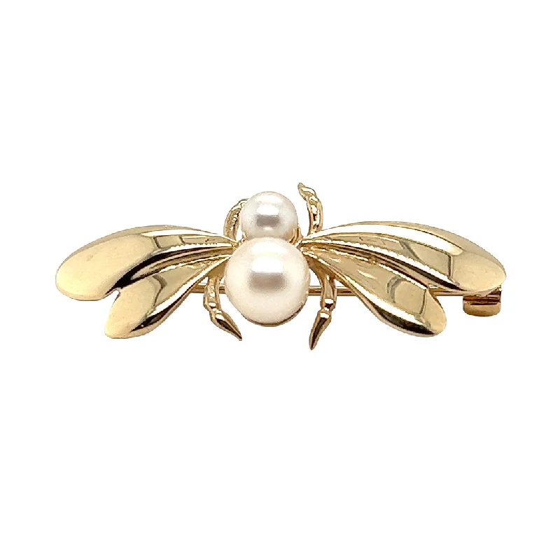 Pearl Bug Brooch