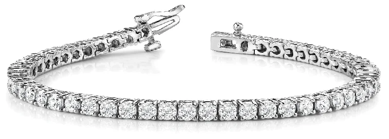 14K Diamond Prong Set Tennis Bracelet