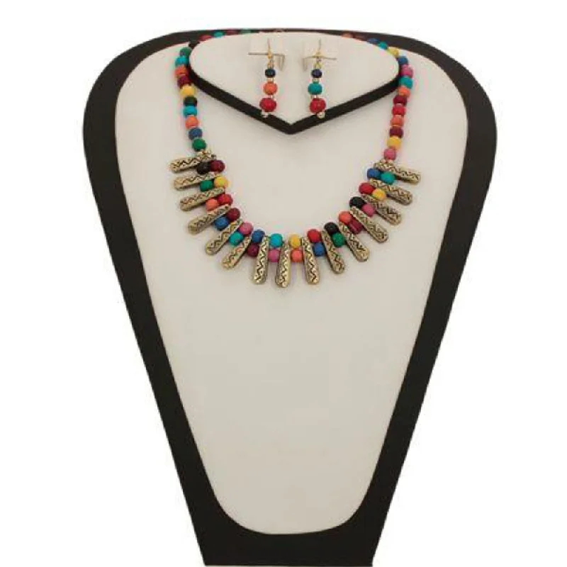 Manmayee Exports Dokra and Terracotta Necklace Set