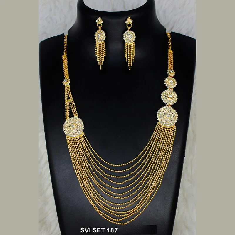 Mahavir Forming Gold Necklace Set  - SVI SET 187