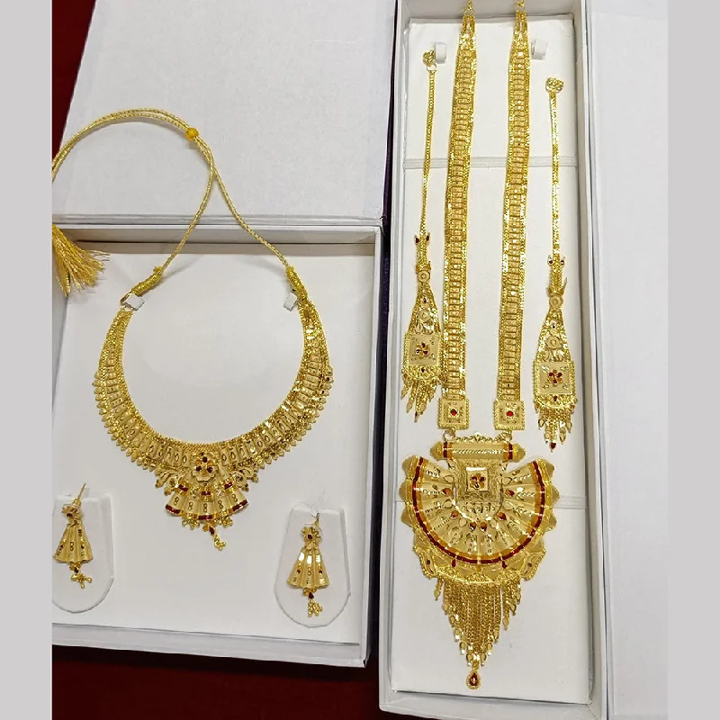 Pari Art Jewellery Forming Double Necklace Set