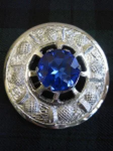 Large Blue Stone Brooch