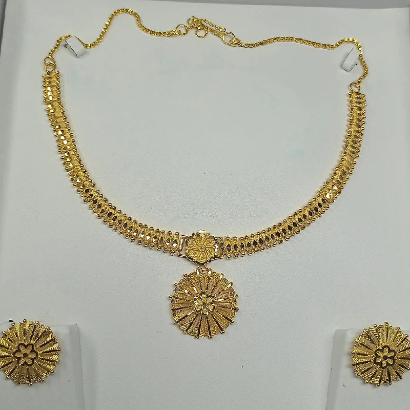 Pari Art Jewellery Forming Gold  Necklace Set