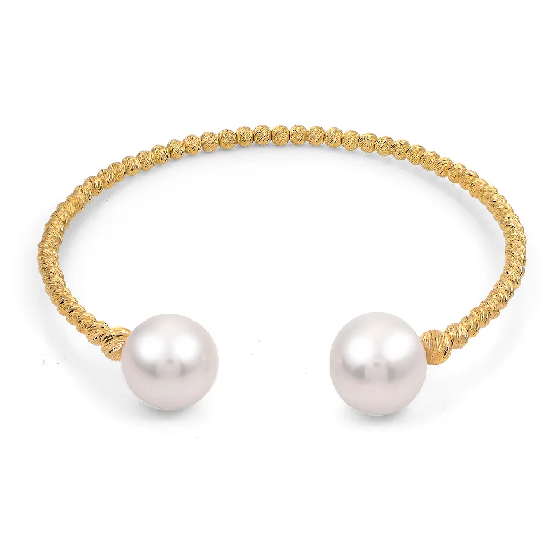 14K Pearl Cuff Bracelet