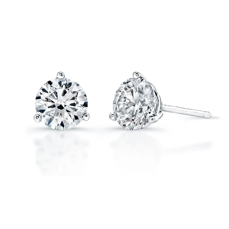 Lab Grown Diamond Martini-Set Diamond Stud Earrings - 2.00 ctw