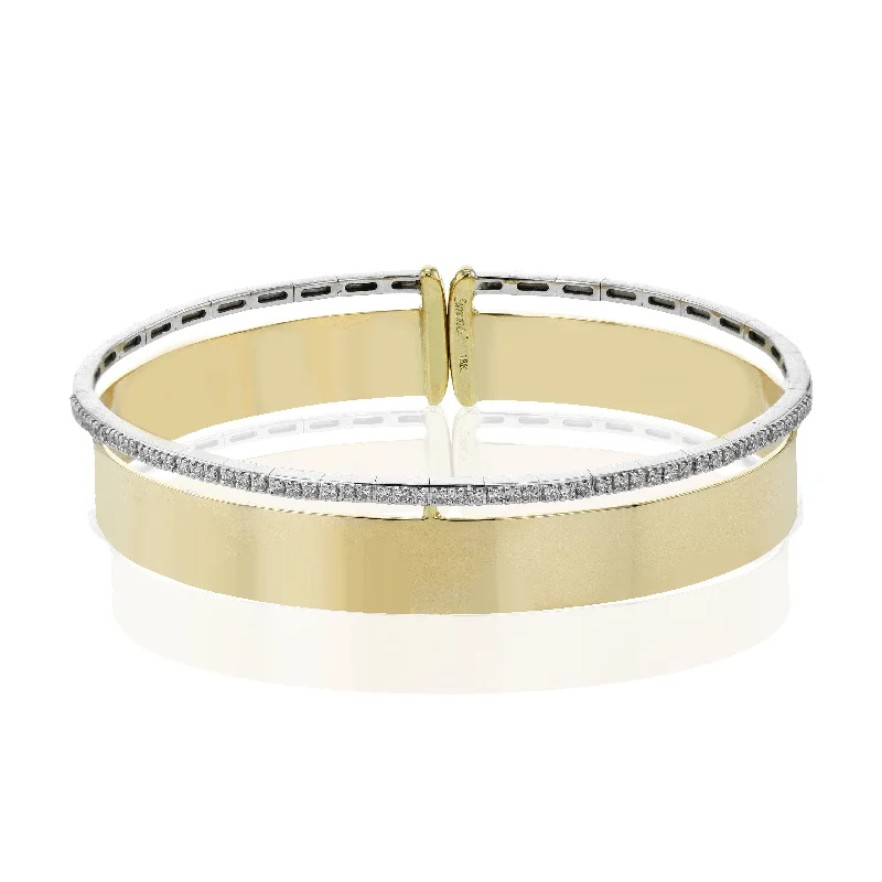 Simon G - 18K 2-Tone Diamond Bangle