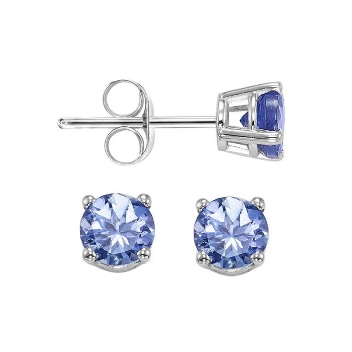 Tanzanite Stud Earrings