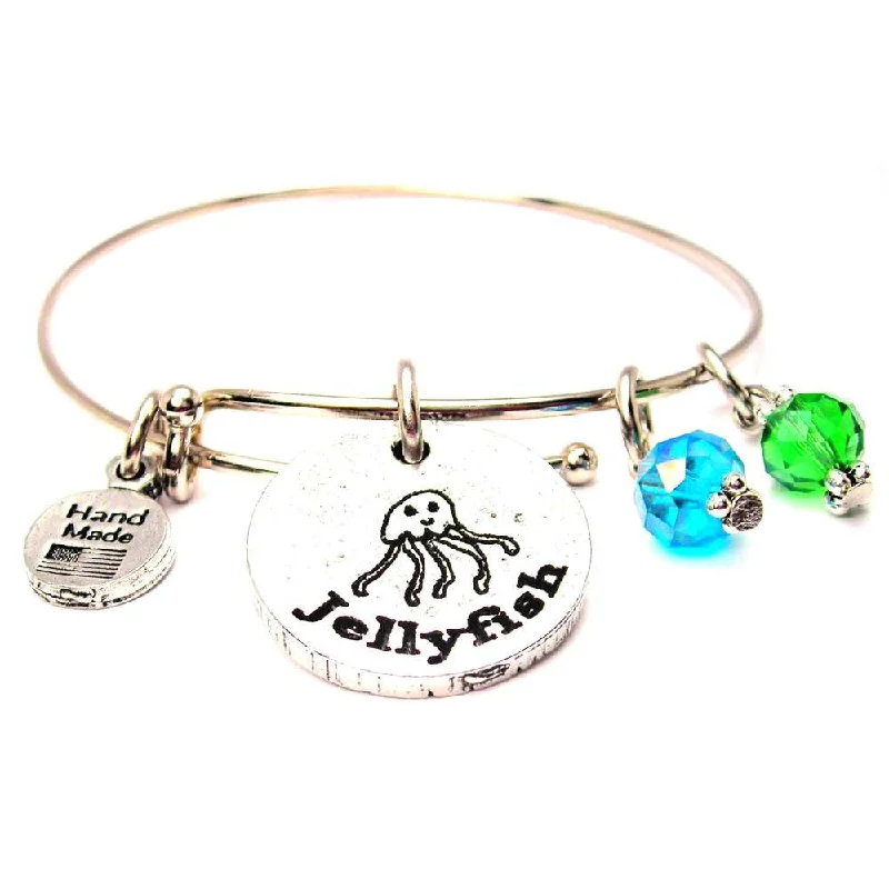 Xavier's Fish Tank Item Jellyfish Expandable Bangle Bracelet