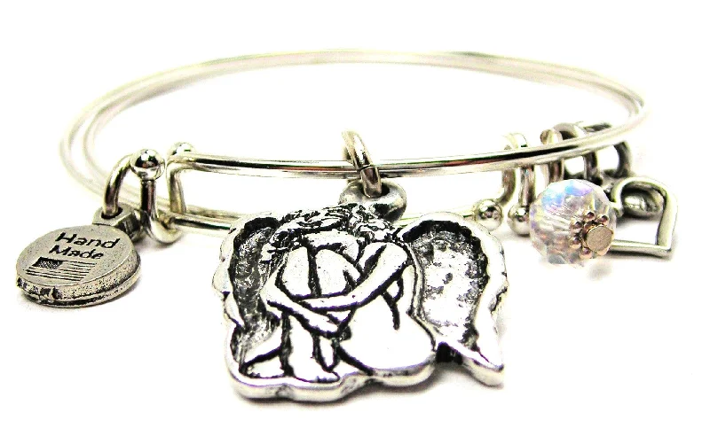 Weeping Expandable Bangle Bracelet Set