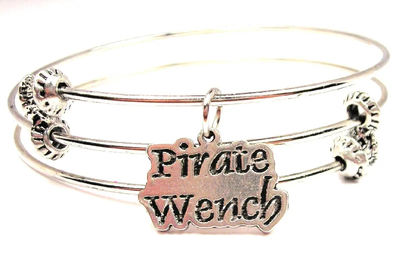 Pirate Wench Triple Style Expandable Bangle Bracelet