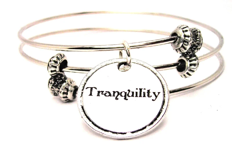 Tranquility Triple Style Expandable Bangle Bracelet