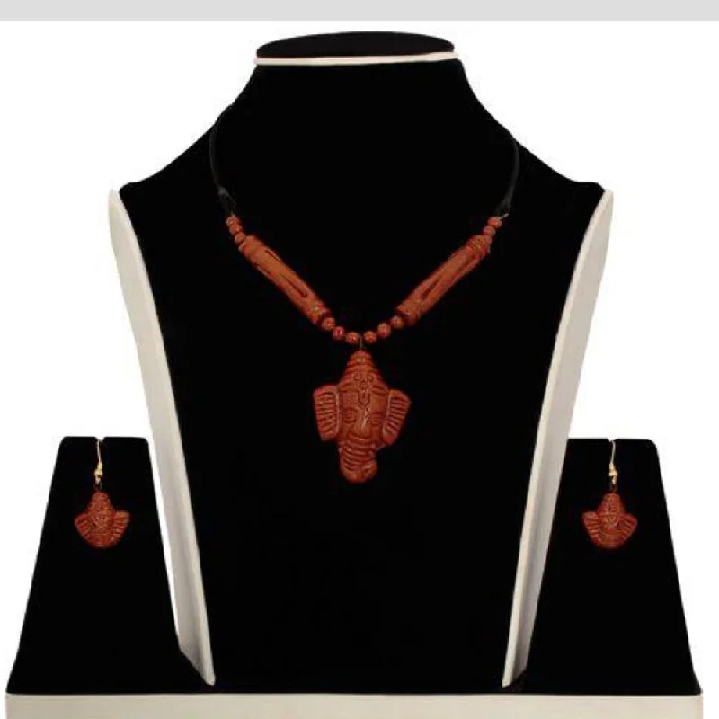 Manmayee Exports Dokra and Terracotta Necklace Set