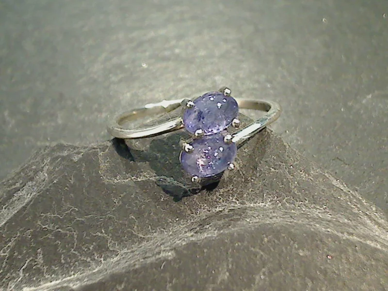 Size 9 Tanzanite, Sterling Silver Ring