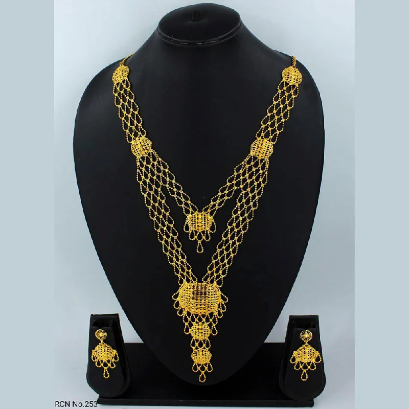 Radhe Creation Forming Look Long Necklace Set