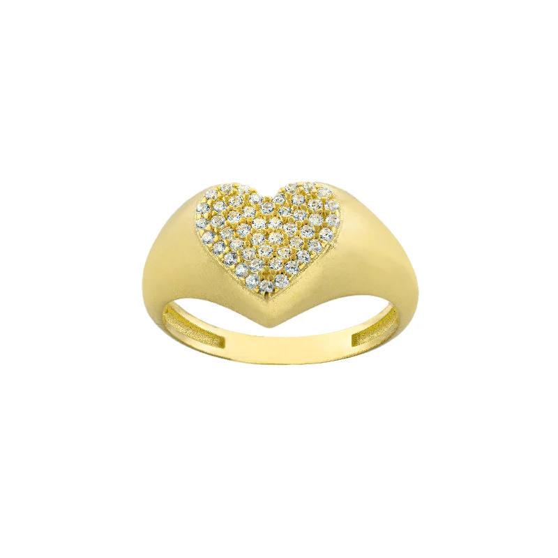 Studded Heart Ring