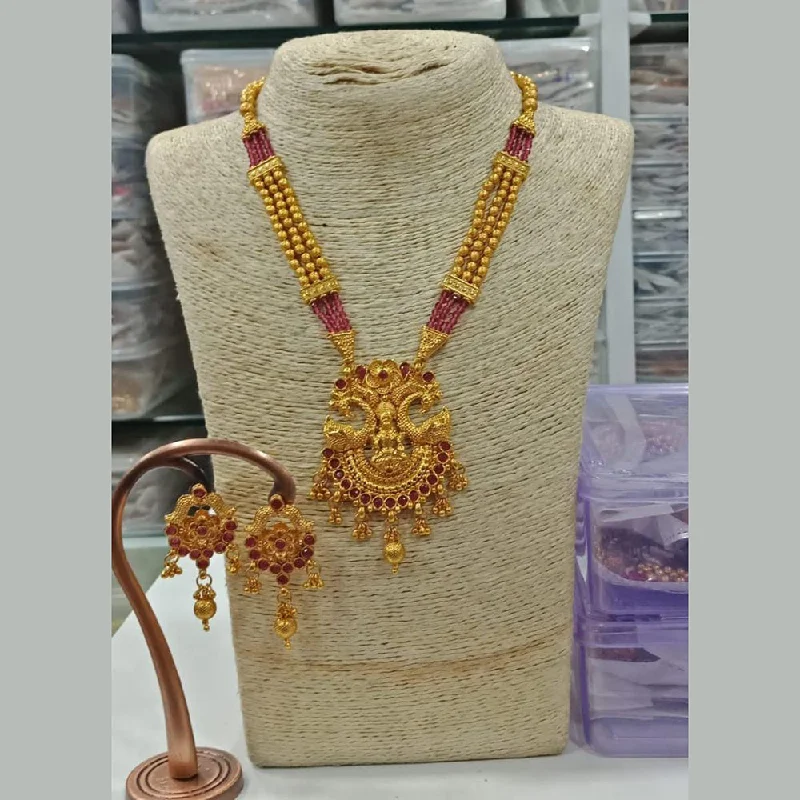 Manisha Jewellery Gold Plated Long Necklace Set