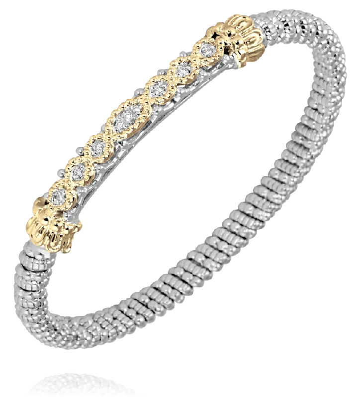 Sterling Silver & 14K Yellow Gold Bracelet